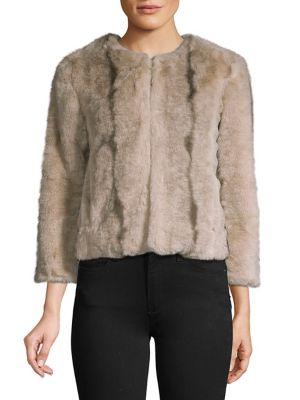 Jack By Bb Dakota Faux Fur Cropped Jacket
