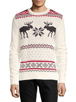 American Stitch Deer Holiday Sweater