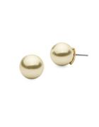 Ivanka Trump 10mm Faux Pearl 10k Goldplated Stud Earrings
