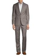 Ted Baker London Plaid Notch Lapel Wool Suit