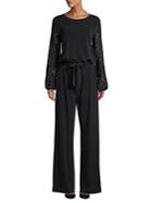 Michael Michael Kors Lace Balloon Sleeve Jumpsuit
