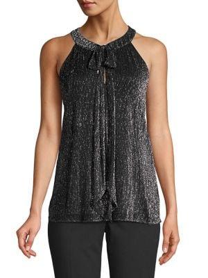 Calvin Klein Metallic Sleeveless Top
