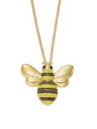 Kate Spade New York Pave Crystal Bee Pendant Necklace