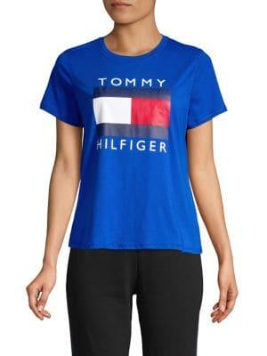 Tommy Hilfiger Performance Logo Cotton Blend Tee