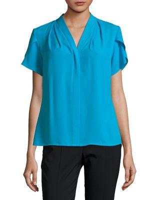 Calvin Klein Flutter-sleeve V-neck Top