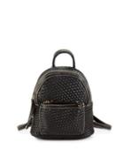 Sondra Roberts Woven Leather Backpack