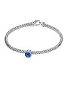 Effy Balissima Blue Topaz And Sterling Silver Woven Bracelet