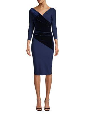 Chiara Boni La Petite Robe Three-quarter Wrap Body-con Dress
