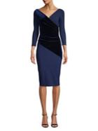 Chiara Boni La Petite Robe Three-quarter Wrap Body-con Dress