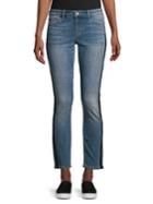 Lucky Brand Striped Cropped Skinny Jeans