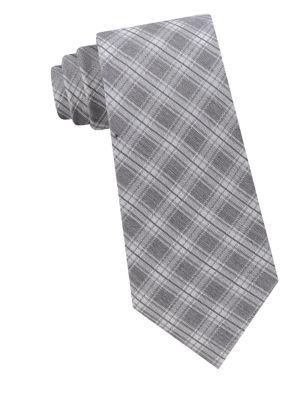 Calvin Klein Frosted Plaid Tie