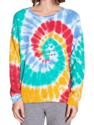 Pj Salvage Long-sleeve Tie Dye Top