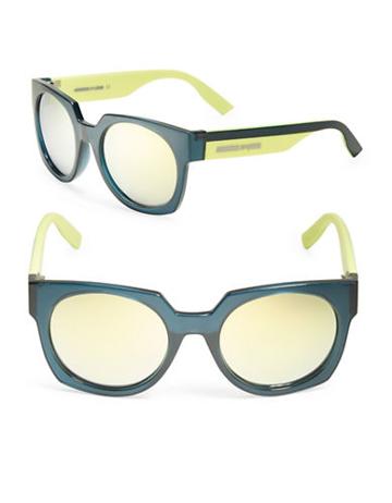 Mcq By Alexander Mcqueen Color Block 53mm Square Sunglasses