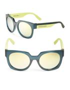 Mcq By Alexander Mcqueen Color Block 53mm Square Sunglasses