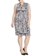 Rachel Rachel Roy Plus Axel Leopard-print Knot-neck Dress