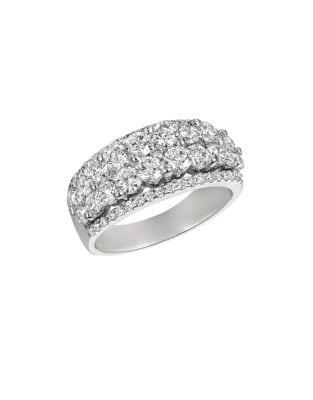 Morris & David 2.51 Tcw Diamond And 14k White Gold Ring