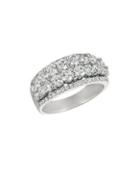 Morris & David 2.51 Tcw Diamond And 14k White Gold Ring
