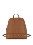 Calvin Klein Chain Leather Backpack
