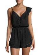 Free People One Day Ruffle Wrap Romper