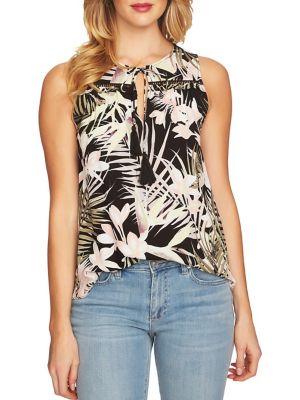 Cece Pink Sands Soft Palms Blouse