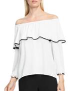 Vince Camuto Solid Off-the-shoulder Top