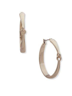 Lauren Ralph Lauren Crystal Bit Hoop Earrings