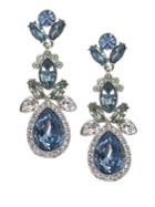 Givenchy Chambers Blue Crystal Drop Earrings