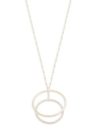 Kate Spade New York Ring It Up Linked Ring Pendant Necklace