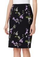 Tahari Arthur S. Levine Floral Pencil Skirt