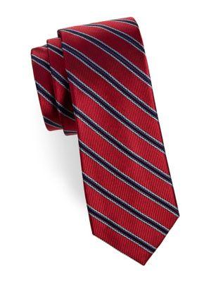 Black Brown Multi-stripe Tie