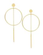 Bcbgeneration Xl Hoops Circle Chain Drop Earrings