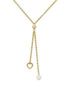 Lord & Taylor 5mm White Freshwater Pearl And 14k Yellow Gold Necklace