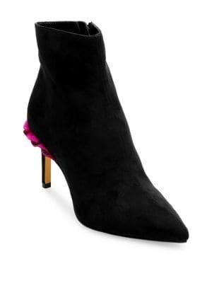 Betsey Johnson Toma Point-toe Ruffle Booties