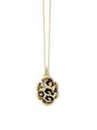 Effy 14k Yellow Gold And Mother-of-pearl, Crystal, Diamond Pendant Necklace