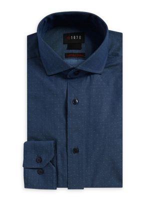 Lord Taylor Slim-fit Chambray Dress Shirt