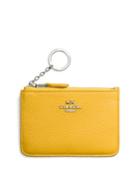 Coach Pebbled Leather Key Pouch