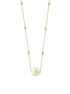 Effy 14k Yellow Gold & 8.5mm White Pearl Necklace