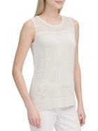 Calvin Klein Perforated Sleeveless Sweater