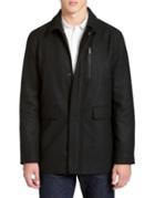 Calvin Klein Wool-blend Zip Coat