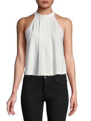 Highline Collective Linen Halterneck A-line Top