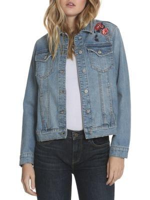 Driftwood Geena Embroidered Denim Jacket
