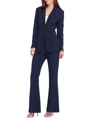 Tahari Arthur S. Levine Peak Lapel Flare Jacket And Pant Suit