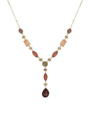 Anne Klein Faceted Stone Y-necklace