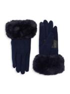 Echo Faux-fur Cuff Gloves