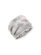 Effy 0.25 Tcw Diamond & Sterling Silver Ring