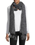 Madison 88 Tassel Accented Knit Scarf