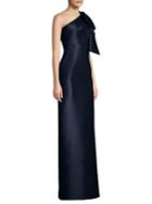 Sachin & Babi Bonnie One-shoulder Gown