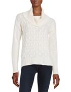 Lord & Taylor Cable Knit Cashmere Sweater
