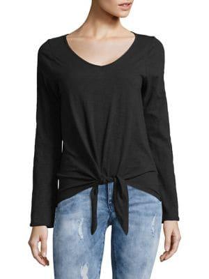 Design Lab Front-tie Cotton Top
