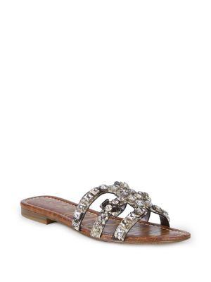 Sam Edelman Snake Printed Embellished Sandals